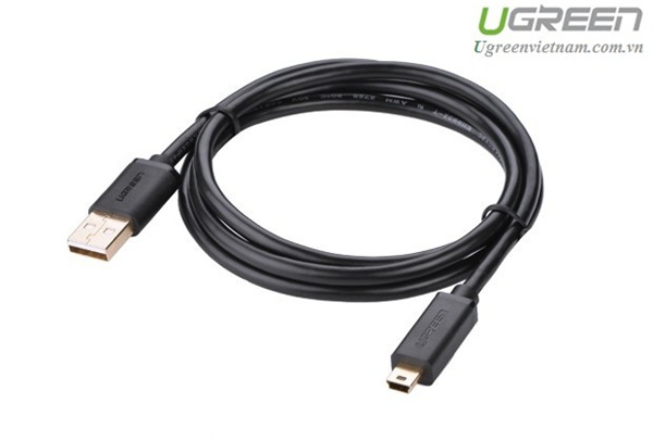 Ugreen 10355 câble USB 1 m USB 2.0 USB A Mini-USB B Noir