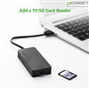 Bộ chia 3 cổng USB 3.0 hỗ trợ đọc thẻ SD/TF Ugreen 30413 chính hãng