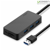 Bộ chia 3 cổng USB 3.0 hỗ trợ đọc thẻ SD/TF Ugreen 30413 chính hãng