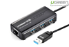 Bộ chia 3 cổng USB 3.0 tich hợp cổng Mạng Gigabit 10/100 / 1000Mbps Ugreen 20265