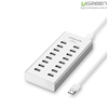 Bộ chia USB 2.0 ra 16 cổng hỗ trợ nguồn ngoài DC 12V chính hãng Ugreen 20298 cao cấp