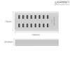 Bộ chia USB 2.0 ra 16 cổng hỗ trợ nguồn ngoài DC 12V chính hãng Ugreen 20298 cao cấp