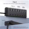 Bộ chia USB-A ra 7 cổng USB 3.0 bao gồm USB-A x5, USB-C x2 Ugreen 75948US cao cấp