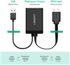 Bộ chuyển đổi HDMI + USB sang Displayport hỗ trợ 4K*2K Ugreen 40238 cao cấp