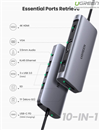 Bộ chuyển đổi USB C to HDMI + VGA + LAN 1Gbps + Hub USB3.0 + SD/TF + Audio Ugreen 80133 cao cấp