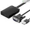 Bộ chuyển đổi VGA sang HDMI + Audio 40213 chính hãng Ugreen