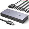 Bộ chuyển mạch KVM Switch 2 cổng Displayport 8K@60Hz & 4 cổng USB 3.0 Ugreen 25962 cao cấp