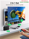 Bộ gộp tín hiệu Switcher Splitter HDMI 2.1 2 vào 1 ra hỗ trợ 8K@60hz Ugreen 90385 cao cấp (2-1)