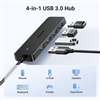 Bộ Hub chia 4 cổng USB-A 3.0 tốc 5Gbps cáp dài 1M Ugreen 35574/CM219 cao cấp