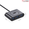 Bộ Hub chia cổng 4 cổng USB 3.0 dài 2M Ugreen 30291 cao cấp (Màu Đen)