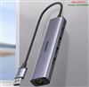 Bộ Hub chia USB 3.0 ra 3 cổng USB 3.0 + Lan Gigabit 1000Mbps Ugreen 20915 cao cấp