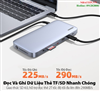 Bộ mở rộng tín hiệu 10 in 1 DP 8K@60Hz/USB 3.1/Lan Gigabit/SD/TF/Sạc PD 60W Ugreen 80547 cao cấp