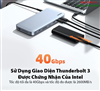 Bộ mở rộng tín hiệu 10 in 1 DP 8K@60Hz/USB 3.1/Lan Gigabit/SD/TF/Sạc PD 60W Ugreen 80547 cao cấp
