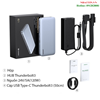 Bộ mở rộng tín hiệu 10 in 1 DP 8K@60Hz/USB 3.1/Lan Gigabit/SD/TF/Sạc PD 60W Ugreen 80547 cao cấp
