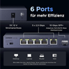 Bộ Switch chia mạng LAN 5 cổng 2.5G với 1 cổng Uplink SFP+ 10G Ugreen 35048EU/CM753 cao cấp