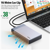 Box ổ cứng sata 2.5 DUAL RAID USB Type-C 3.1 GEN2 tốc độ 10Gbps Ugreen 80857 cao cấp (Hỗ trợ ổ 6TB)