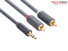 Cáp âm thanh audio 3.5mm sang 2RCA (hoa sen) 15M Ugreen 60834 cao cấp