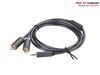 Cáp âm thanh audio 3.5mm sang 2RCA (hoa sen) 15M Ugreen 60834 cao cấp