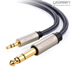 Cáp âm thanh Audio 3,5mm sang 6,5mm hai đầu dương 5M chính hãng Ugreen UG-10630 cao cấp