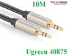 Cáp âm thanh AUX 3.5mm 2 đầu  dài 10m chính hãng Ugreen 40785