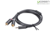 Cáp audio 1 ra 2 RCA (hoa sen) 1.5M Ugreen 10511 chính hãng