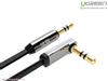 Cáp Audio 3.5mm 0,5M đầu bẻ góc 90 độ Ugreen chính hãng