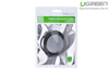 Cáp Audio 3.5mm 0.5M Ugreen 2 đầu mạ vàng 24K chính hãng Ugreen 10723
