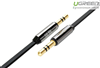 Cáp Audio 3.5mm 1.5M Ugreen 10721 có 2 đầu mạ vàng 24K chính hãng