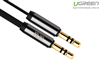 Cáp Audio 3.5mm 1.5M Ugreen 10721 có 2 đầu mạ vàng 24K chính hãng