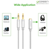 Cáp Audio 3,5mm âm ra 2 đầu 3,5mm 1 Mic 1 loa chính hãng - Ugreen 10790 mạ vàng cao cấp