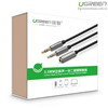 Cáp Audio 3,5mm âm ra 2 đầu 3,5mm 1 Mic 1 loa chính hãng Ugreen 20899 mạ vàng cao cấp