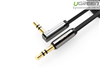 Cáp Audio 3,5mm dài 1m đầu bẻ góc 90 độ Ugreen 10597 hãng chính hãng