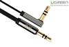 Cáp Audio 3,5mm dài 1m đầu bẻ góc 90 độ Ugreen 10597 hãng chính hãng