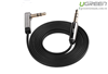 Cáp Audio 3,5mm dài 1m đầu bẻ góc 90 độ Ugreen 10597 hãng chính hãng