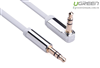 Cáp Audio 3,5mm dài 1m đầu bẻ góc 90 độ Ugreen 10597 hãng chính hãng