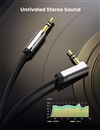 Cáp Audio 3.5mm đầu bẻ góc 90 độ dài 1M Ugreen 10597 cao cấp