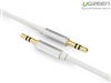 Cáp Audio 3.5mm dây tròn 0,5M mạ vàng 24K Chính hãng Ugreen 10732