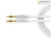 Cáp Audio 3.5mm dây tròn 0,5M mạ vàng 24K Chính hãng Ugreen 10732