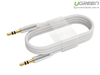 Cáp Audio 3.5mm dây tròn 0,5M mạ vàng 24K Chính hãng Ugreen 10732