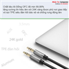 Cáp Audio 3.5mm dây tròn 5M Chính hãng Ugreen 10737 mạ vàng 24K