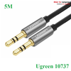 Cáp Audio 3.5mm dây tròn 5M Chính hãng Ugreen 10737 mạ vàng 24K