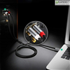 Cáp Audio 3.5mm ra 2 đầu RCA dài 1,5m chính hãng Ugreen 40842 mạ vàng cao cấp