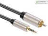 Cáp Audio 3.5mm to RCA Coaxial dài 2m chính hãng Ugreen 20733 cao cấp