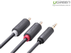 Cáp Audio 3.5mm to RCA (hoa sen) dài 10m chính hãng Ugreen 10514 mạ vàng cao cấp