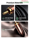 Cáp audio âm thanh Lightning sang 2 RCA cho iPhone dài 1M Ugreen 40897 cao cấp (MFi Apple Certified,