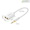 Cáp chia Audio 1 ra 2 đầu 3,5mm chính hãng Ugreen 10738
