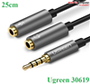 Cáp chia Audio 3.5mm ra 2 đầu 3.5mm Loa và Mic Ugreen 30619