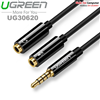 Cáp chia Audio 3.5mm ra 2 đầu 3.5mm Loa và Mic Ugreen 30620