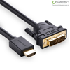 Cáp chuyển đổi HDMI to DVI 24+1 dài 12m HD106 chính hãng Ugreen 10165