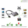 Cáp chuyển đổi HDMI to VGA + Audio và 1 cổng quang SPDIF chính hãng Ugreen 40282 cao cấp